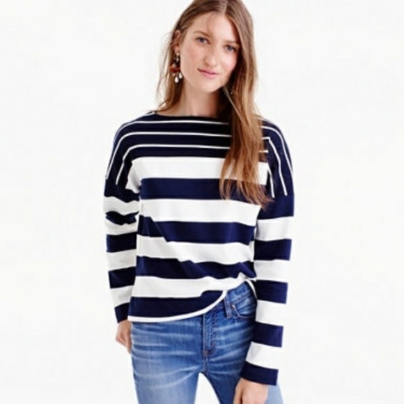 J. Crew Tops - SALE NWT J. Crew Striped Boatneck Top